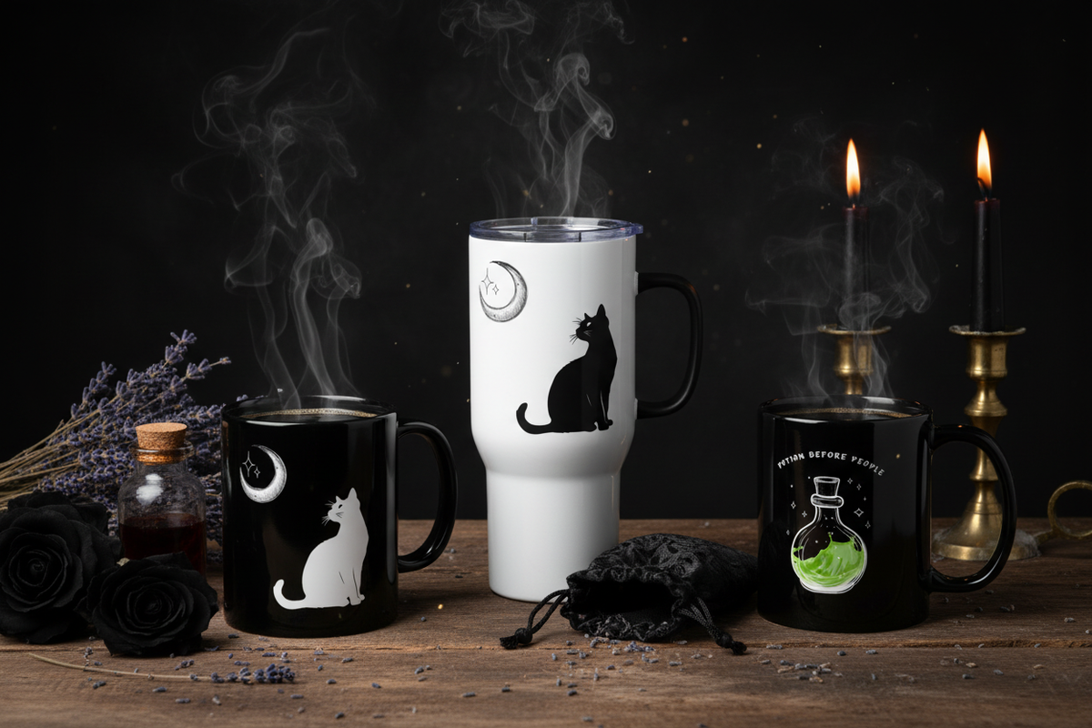 Hallow Pyre Mugs Editorial